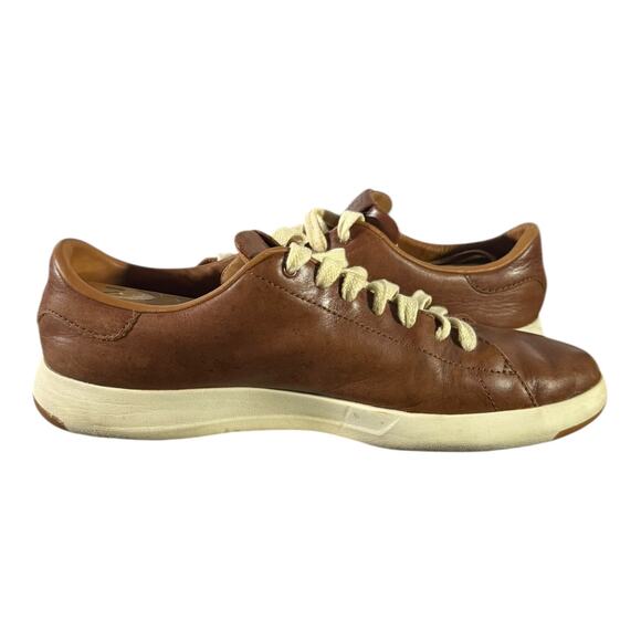 COLE HAAN Shoes GRAND PRO Mens Size 13 W Brown Leather Sneaker Preppy C22585 - Picture 7 of 8